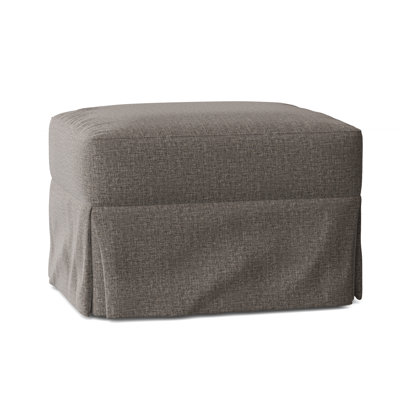 Lucia Slipcovered Ottoman by Wayfair Custom Upholstery