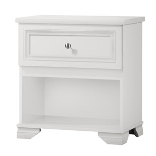 white nursery nightstand