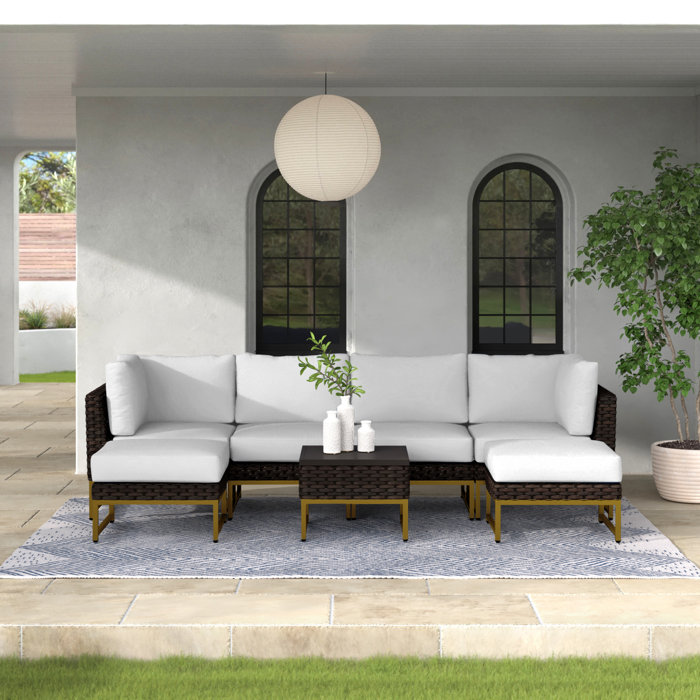 Joss and Main Sectional Seating Group with Cushion